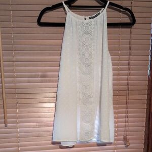 Chelsea & Theodore White Camisole with Textured Design